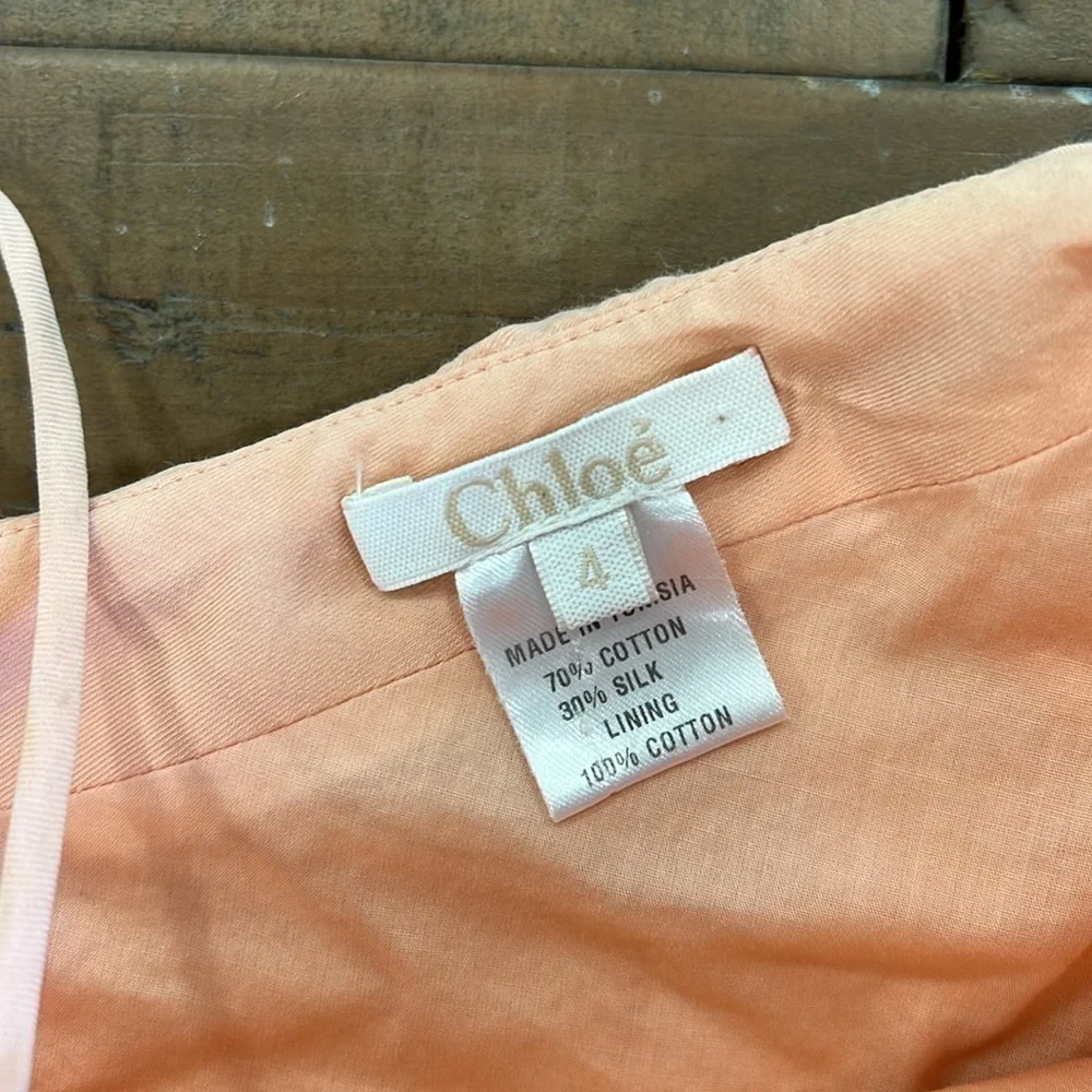 Chloe asymmetrical ruffle hem stitch dress